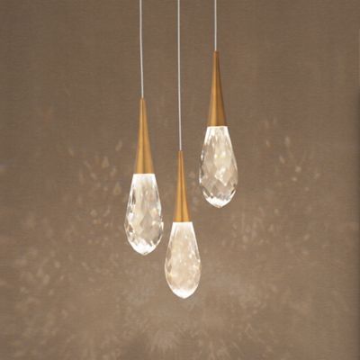 Shown in Aged Brass finish, 3 light, in use