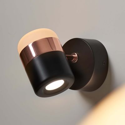Ling LED Wall Sconce (Matt Black and Copper) - OPEN BOX