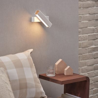 Shown in White finish, lit, in use
