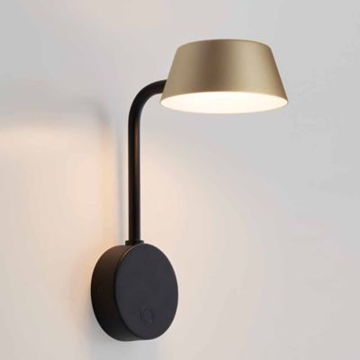 Olo Wu LED Wall Sconce (Black with Champagne Gold)-OPEN BOX