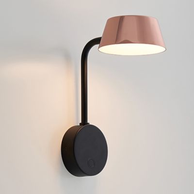 Olo Wu LED Wall Sconce (Black with Copper) - OPEN BOX