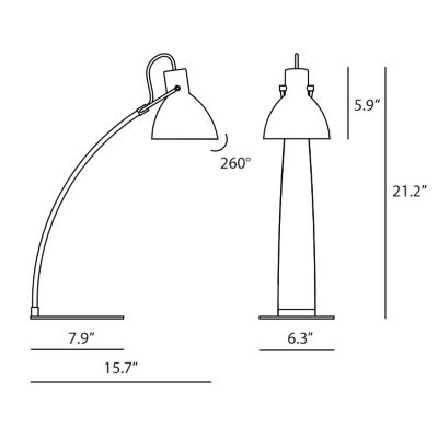Laito Wood Table Lamp by Seed Design at