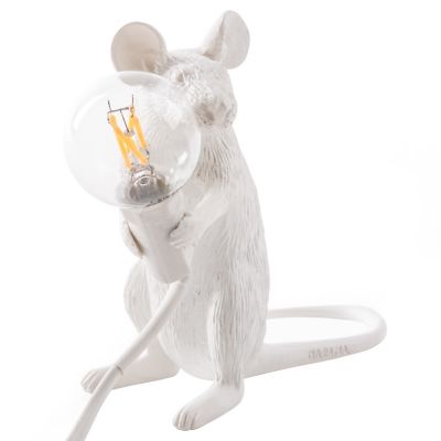 overtuigen Maryanne Jones Tips Mouse Sitting Lamp by Seletti at Lumens.com