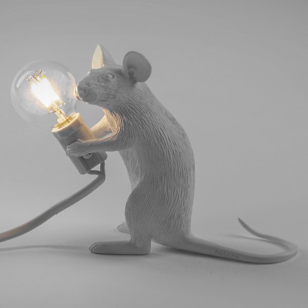 gans komedie links Mouse Sitting Lamp by Seletti at Lumens.com