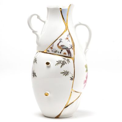 New Bone Vase, 24K Real Gold