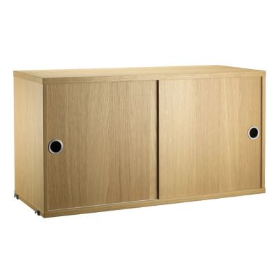 String System Chest Cabinet with Sliding Door