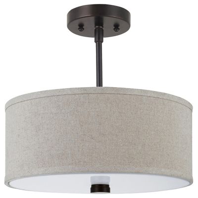 Dayna Shade Pendants Collection Two Light Flush / Semi-Flush Convertible