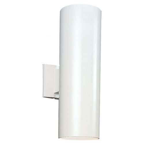 Outdoor Cylinders Wall Sconce (White/Large) - OPEN BOX