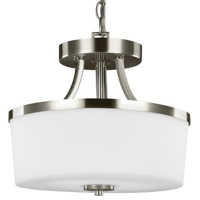 Hettinger Collection Two Light Semi-Flush Convertible Pendant