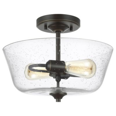 Belton Two Light Ceiling Semi-Flush Mount