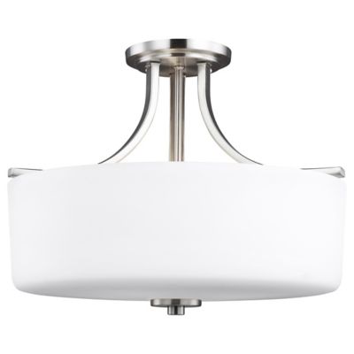 Canfield Three Light Semi-Flush Mount