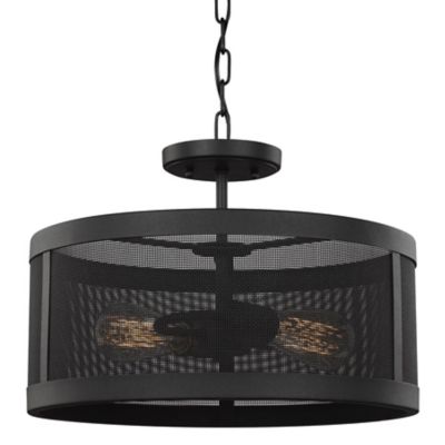 Gereon Two Light Semi-Flush Convertible Pendant