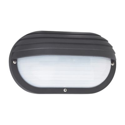 Bayside Oval Outdoor Wall Sconce with Visor