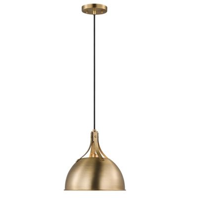 Shown in Satin Brass finish, lit