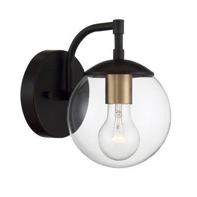 Outdoor globe store wall sconce