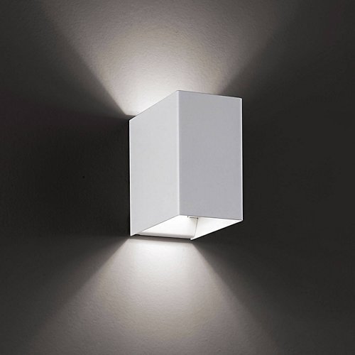 Laser Cube LED Wall Sconce (White/Large) - OPEN BOX RETURN