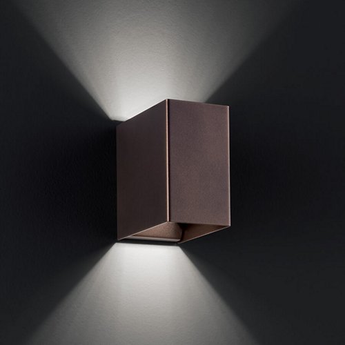 Laser Cube LED Wall Sconce (Coppery Bronze/Large) - OPEN BOX