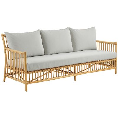 Caroline Rattan 3 Seater Sofa by Sika Design at Lumens