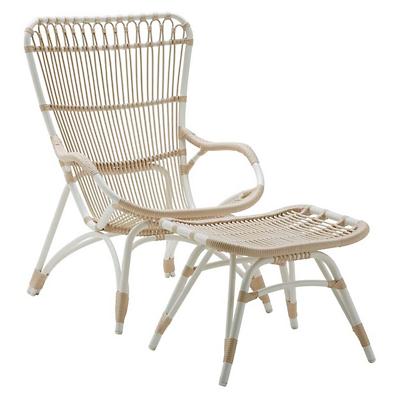 Monet Outdoor Highback Lounge Chair and Footstool
