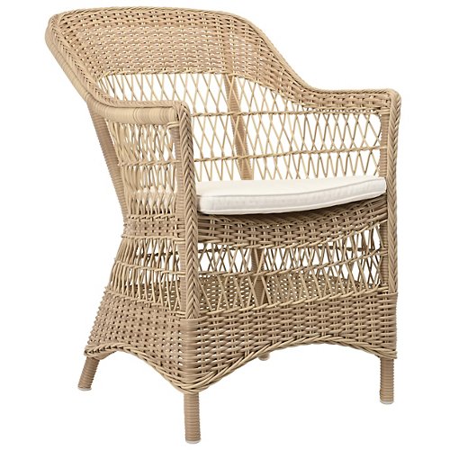 Charlot Outdoor Dining Arm Chair with Cushion