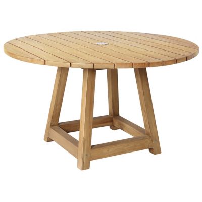 George Outdoor Teak Round Dining Table