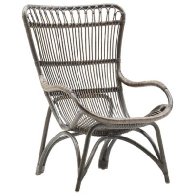 Monet Rattan Highback Lounge Chair