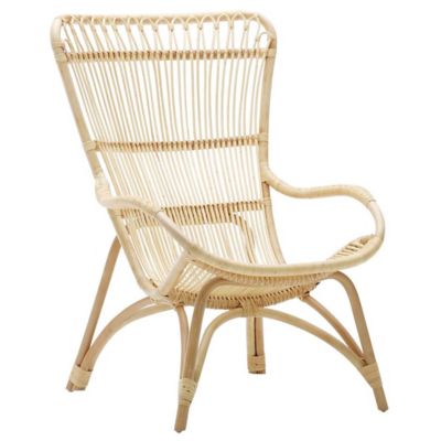 Monet Rattan Highback Lounge Chair