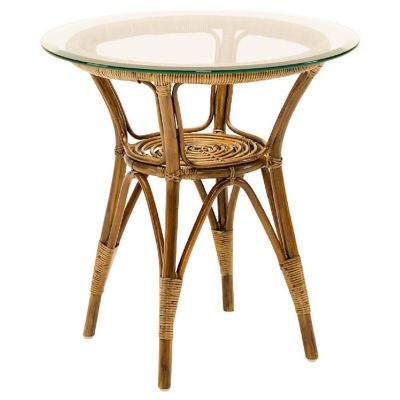 Tony Glass Top Side Table