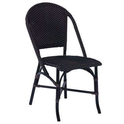 Sofie Chair Alu-Rattan (Black with Cappuccino Dots)-OPEN BOX