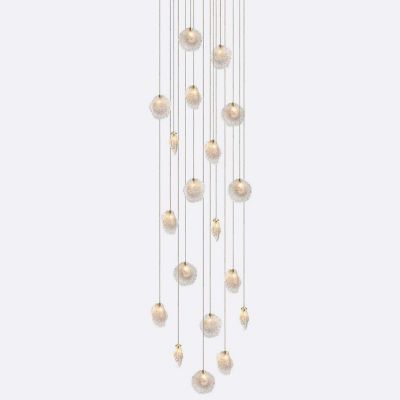 Crystal Shell CS19 LED Multi Light Pendant