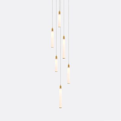 White Candle 6 Multi-Light Pendant