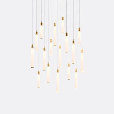 White Candle 17 Multi-Light Pendant