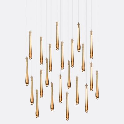 Dew Rectangular Canopy Chandelier