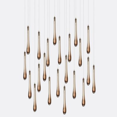 Dew Rectangular Canopy Chandelier