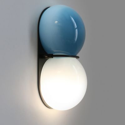 Shown in Celadon / New Blue Glass color, Dark Oxidized finish