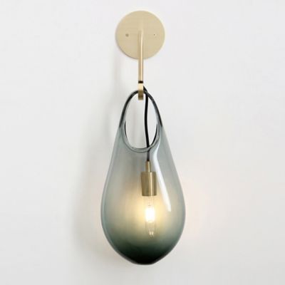 Hold Wall Sconce (Smoke|Brushed Brass|17 In) - OPEN BOX