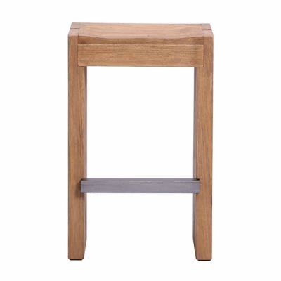 Warren Outdoor Teak Counter Stool, Set of 2