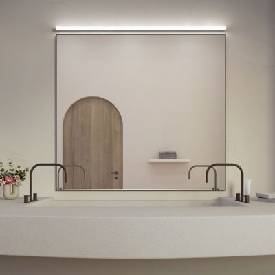 Shown in Satin Black finish, 40 inch size