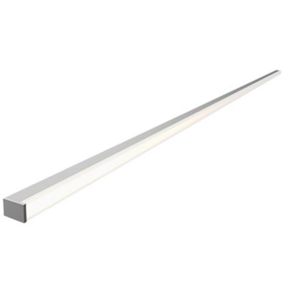 Shown in Bright Satin Aluminum finish, 48 inch size