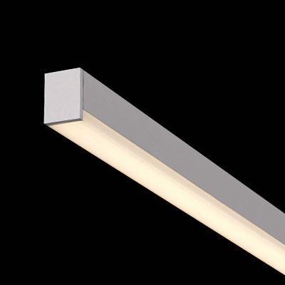 Shown in Bright Satin Aluminum finish, Detail view