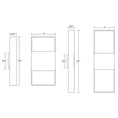 Light Frames Indoor/Outdoor LED Up/Downlight by SONNEMAN Lighting at