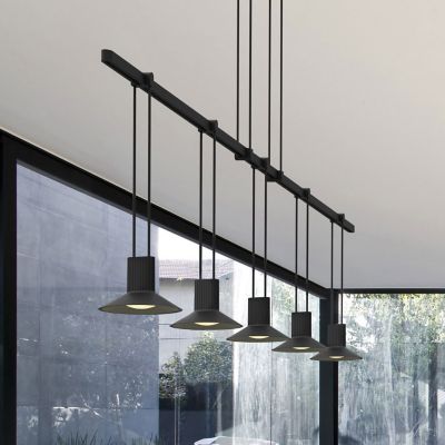 Suspenders 36-Inch 1-Tier 5-Light Linear Suspension