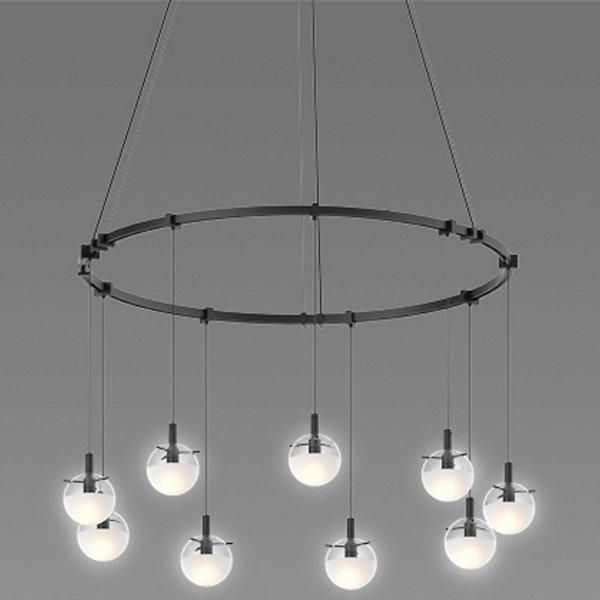 Suspenders 24-Inch LED Single Ring Chandelier