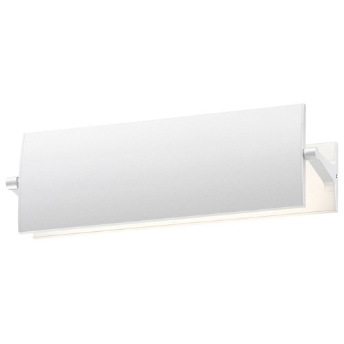 Aileron Flat Panel Wall Sconce (White/12 In)-OPEN BOX RETURN