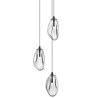 Liquid 3-Light Round LED Multi-Light Pendant