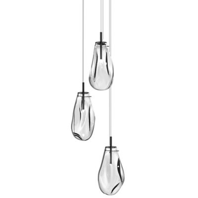 Liquid 3-Light Round Multi-Light Pendant