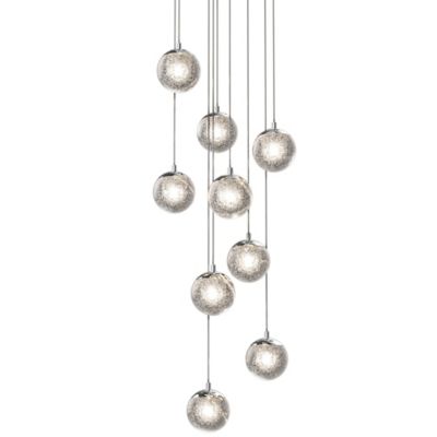 Champagne Bubbles Round LED Multi-Light Pendant