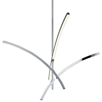 Gestures 3-Light Pendant (Polished Chrome) - OPEN BOX RETURN