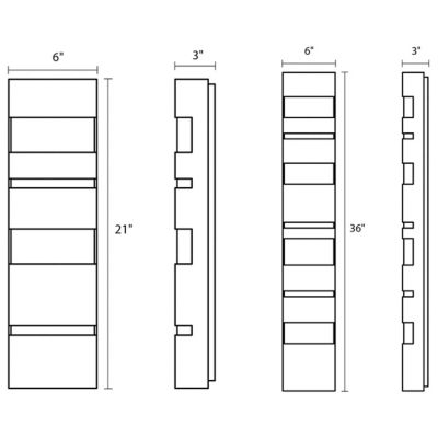 Jazz Notes Indoor/Outdoor LED Wall Sconce by SONNEMAN Lighting at