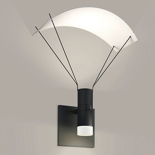 Suspenders Standard Single LED Parachute Reflector Wall Sconce
